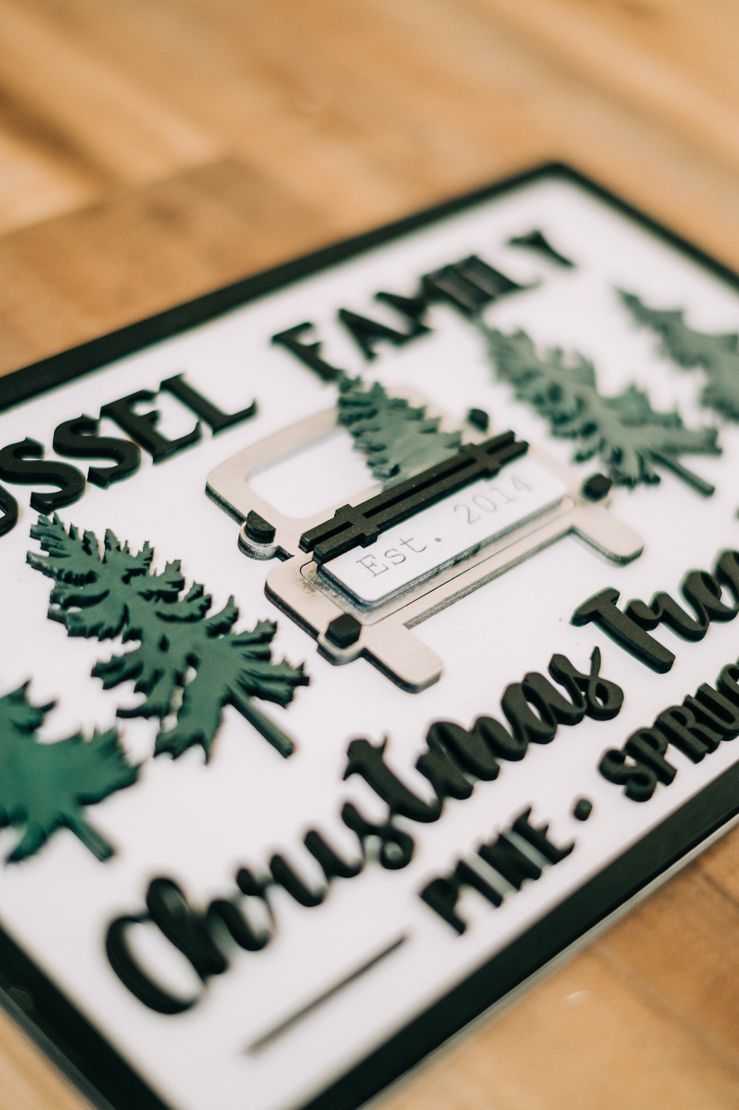 Personalized Christmas Tree Farm Sign - Farmhouse Christmas Tree Farm Sign - Custom Family Christmas Tree Farm - Christmas Tree Farm Decor