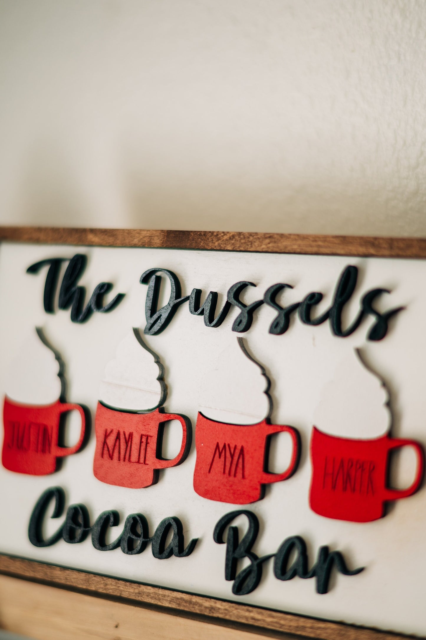 Personalized Cocoa Bar Sign - Cocoa Bar Family Decor - Cocoa Bar Decor - Cocoa Bar Signs - Personalized Cocoa Bar - Farmhouse Cocoa Bar
