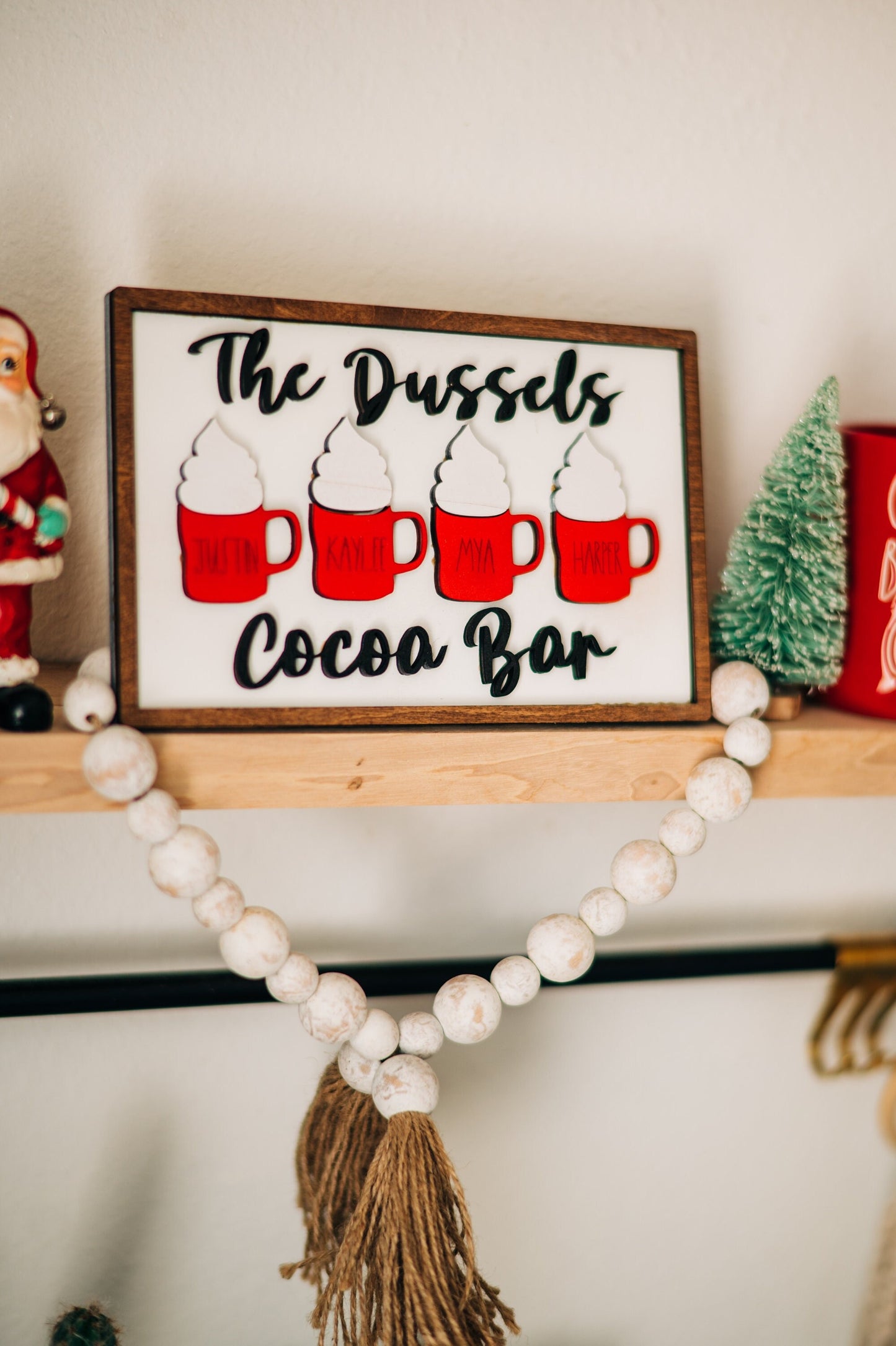 Personalized Cocoa Bar Sign - Cocoa Bar Family Decor - Cocoa Bar Decor - Cocoa Bar Signs - Personalized Cocoa Bar - Farmhouse Cocoa Bar