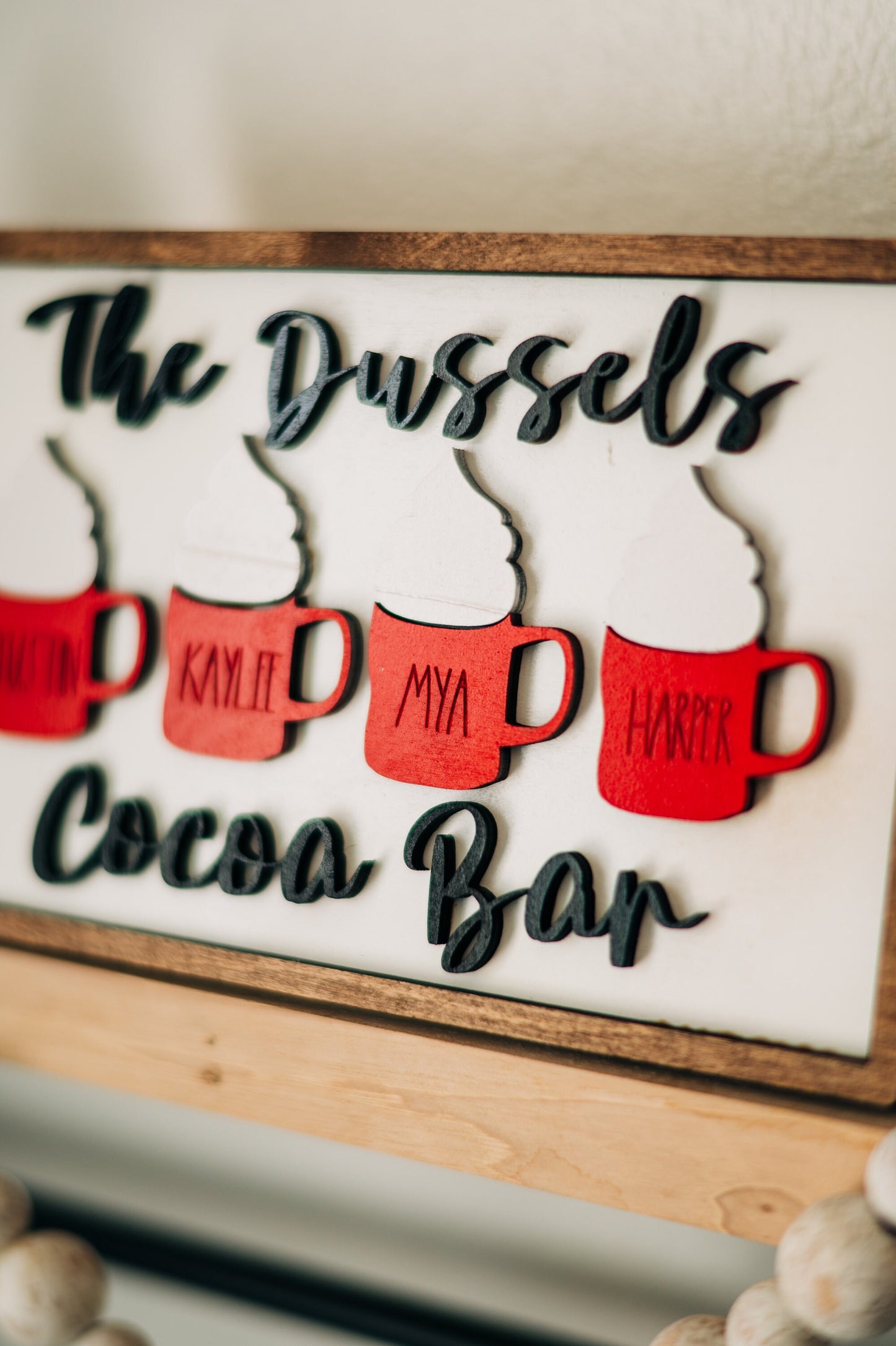 Personalized Cocoa Bar Sign - Cocoa Bar Family Decor - Cocoa Bar Decor - Cocoa Bar Signs - Personalized Cocoa Bar - Farmhouse Cocoa Bar