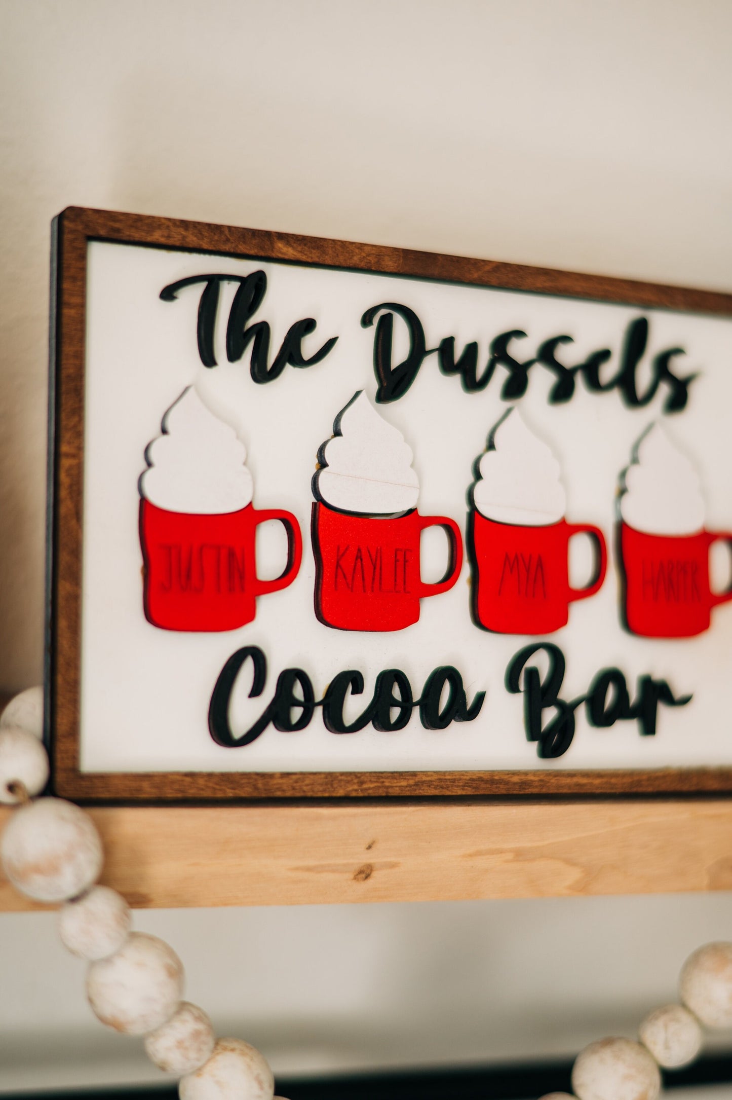 Personalized Cocoa Bar Sign - Cocoa Bar Family Decor - Cocoa Bar Decor - Cocoa Bar Signs - Personalized Cocoa Bar - Farmhouse Cocoa Bar