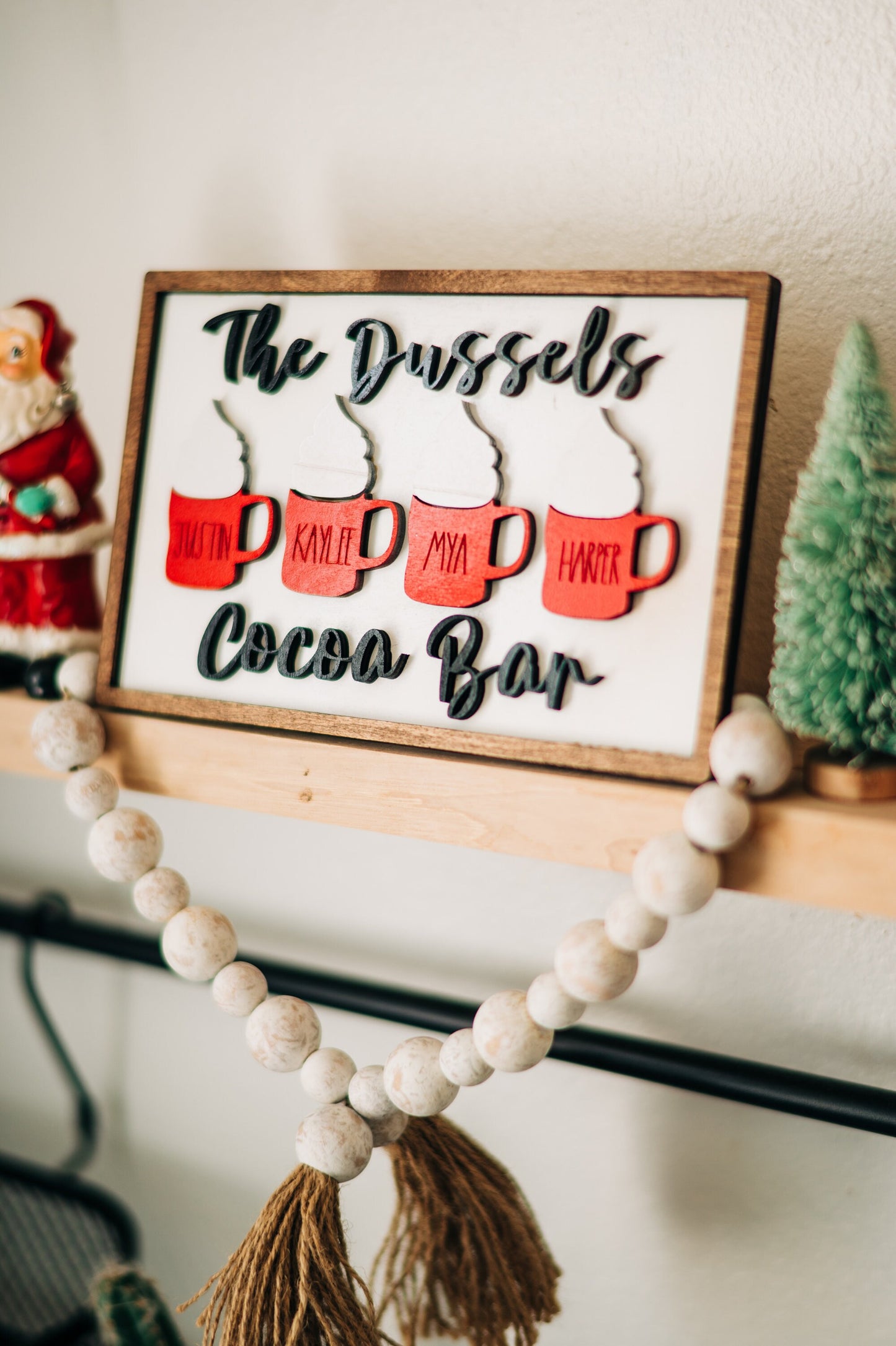Personalized Cocoa Bar Sign - Cocoa Bar Family Decor - Cocoa Bar Decor - Cocoa Bar Signs - Personalized Cocoa Bar - Farmhouse Cocoa Bar
