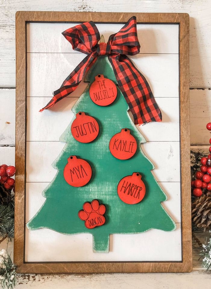 Personalized Christmas Signs, Christmas Decor, Family Sign,  Farmhouse Christmas Decor