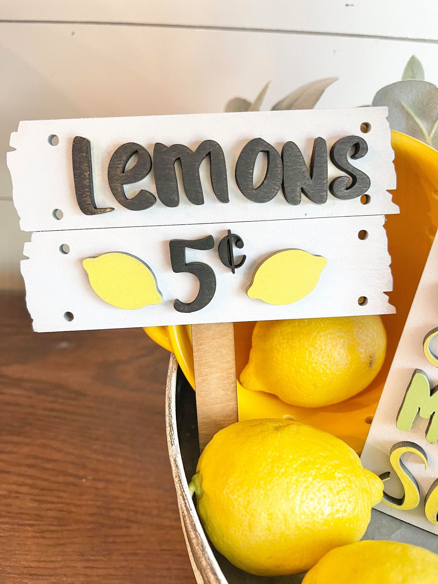 Lemon Tiered Tray Signs, Lemon Decor, Lemon 3D Mini Signs, Lemon Farm Decor - Lemon Quotes signs, Farmhouse Lemons, Tiered Tray Signs