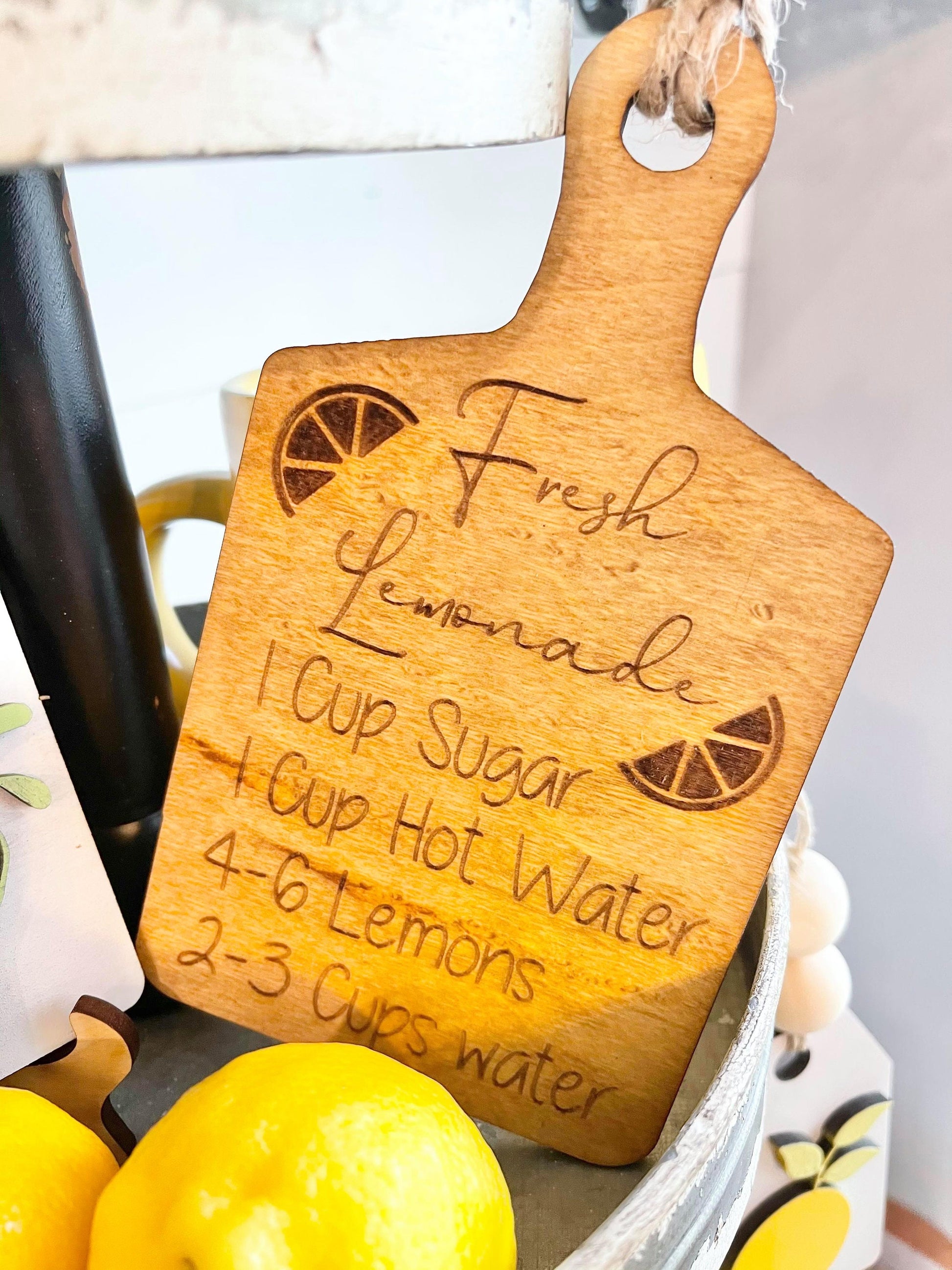 Lemon Tiered Tray Signs, Lemon Decor, Lemon 3D Mini Signs, Lemon Farm Decor - Lemon Quotes signs, Farmhouse Lemons, Tiered Tray Signs
