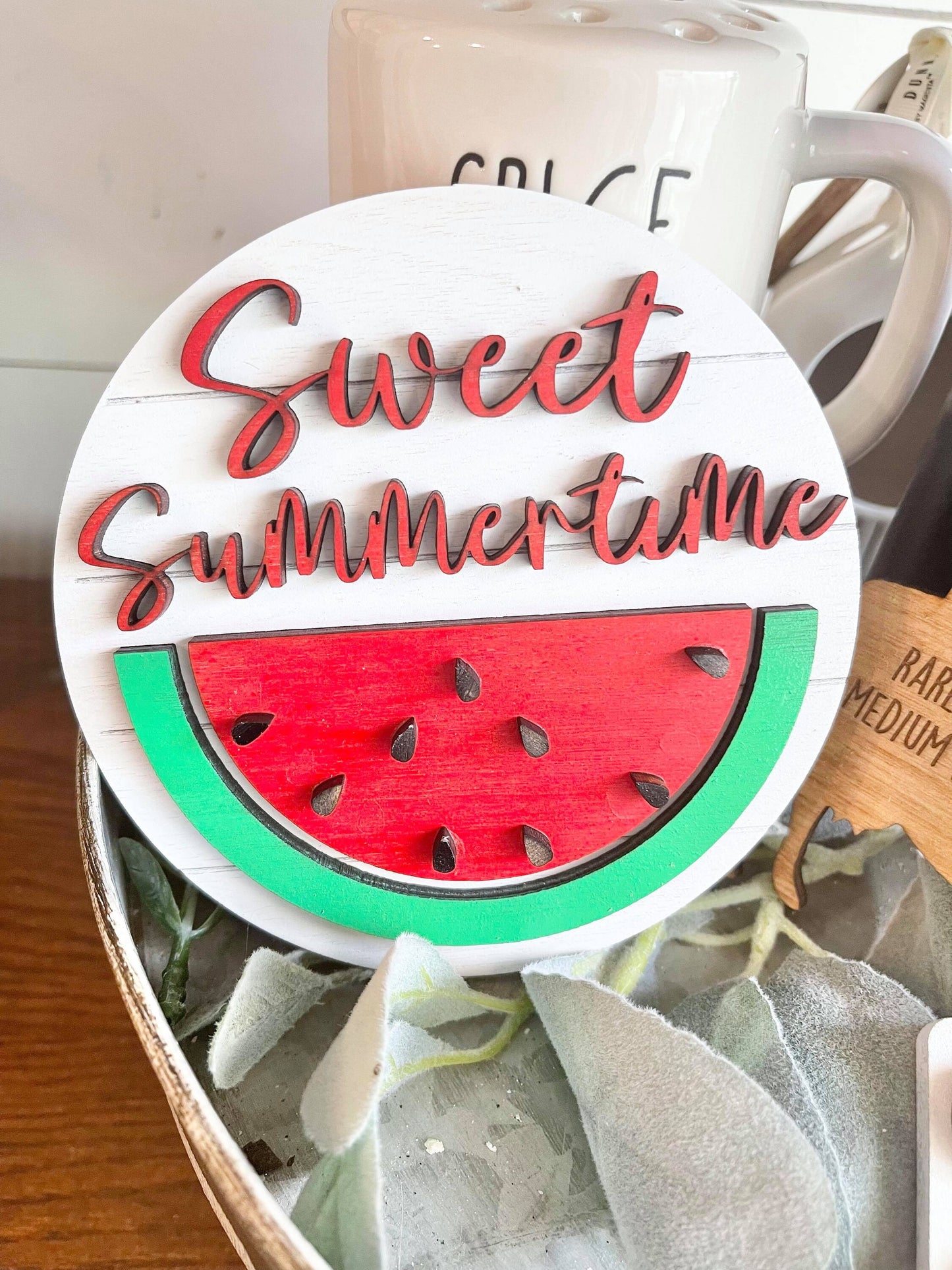 Family BBQ Tiered Tray Set - BBQ Tiered Tray - BBQ Tiered Tray Signs - Personalized Family bbq sign - Summer bbq  tray - bbq party decor