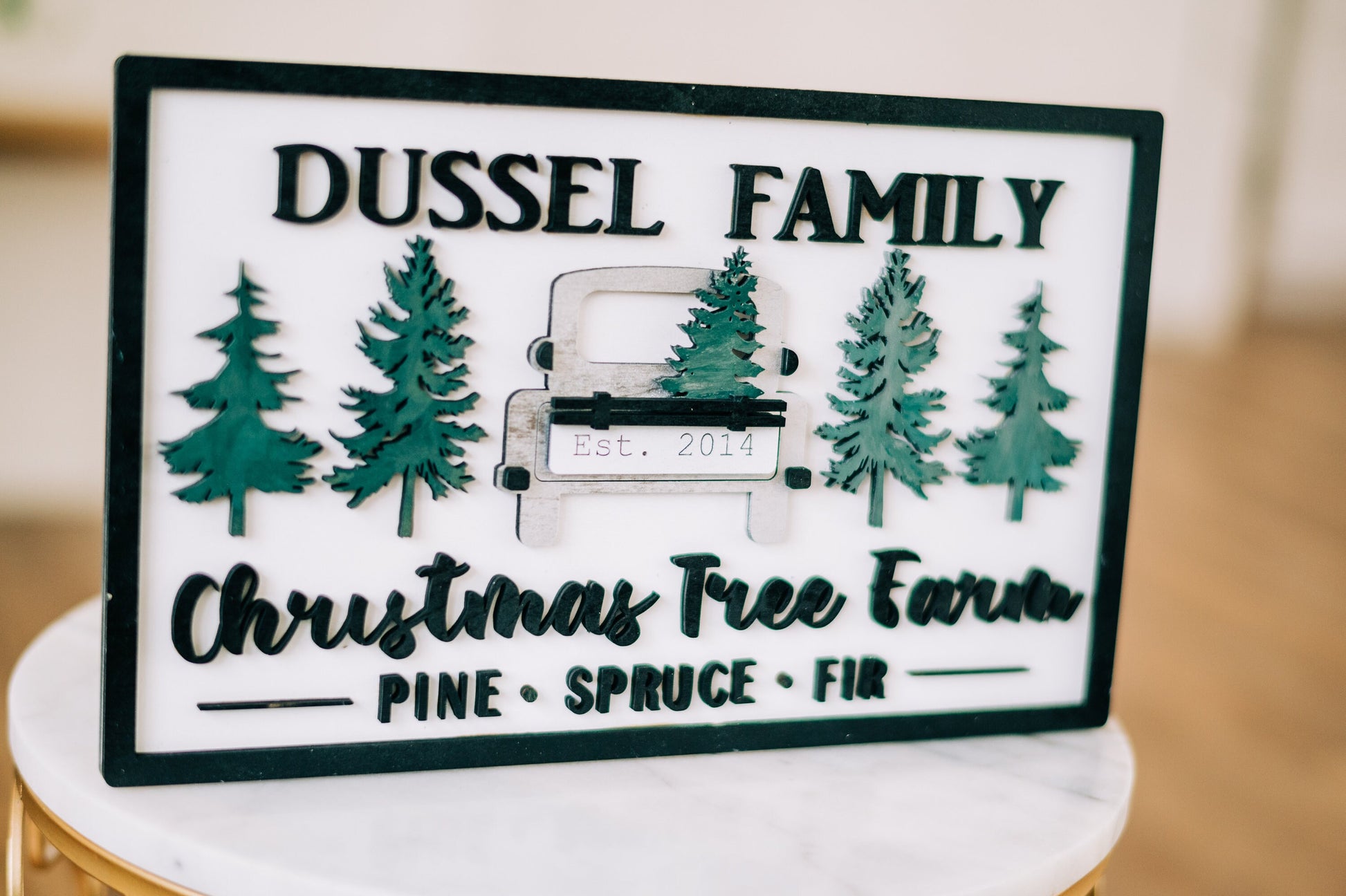Personalized Christmas Tree Farm Sign - Farmhouse Christmas Tree Farm Sign - Custom Family Christmas Tree Farm - Christmas Tree Farm Decor