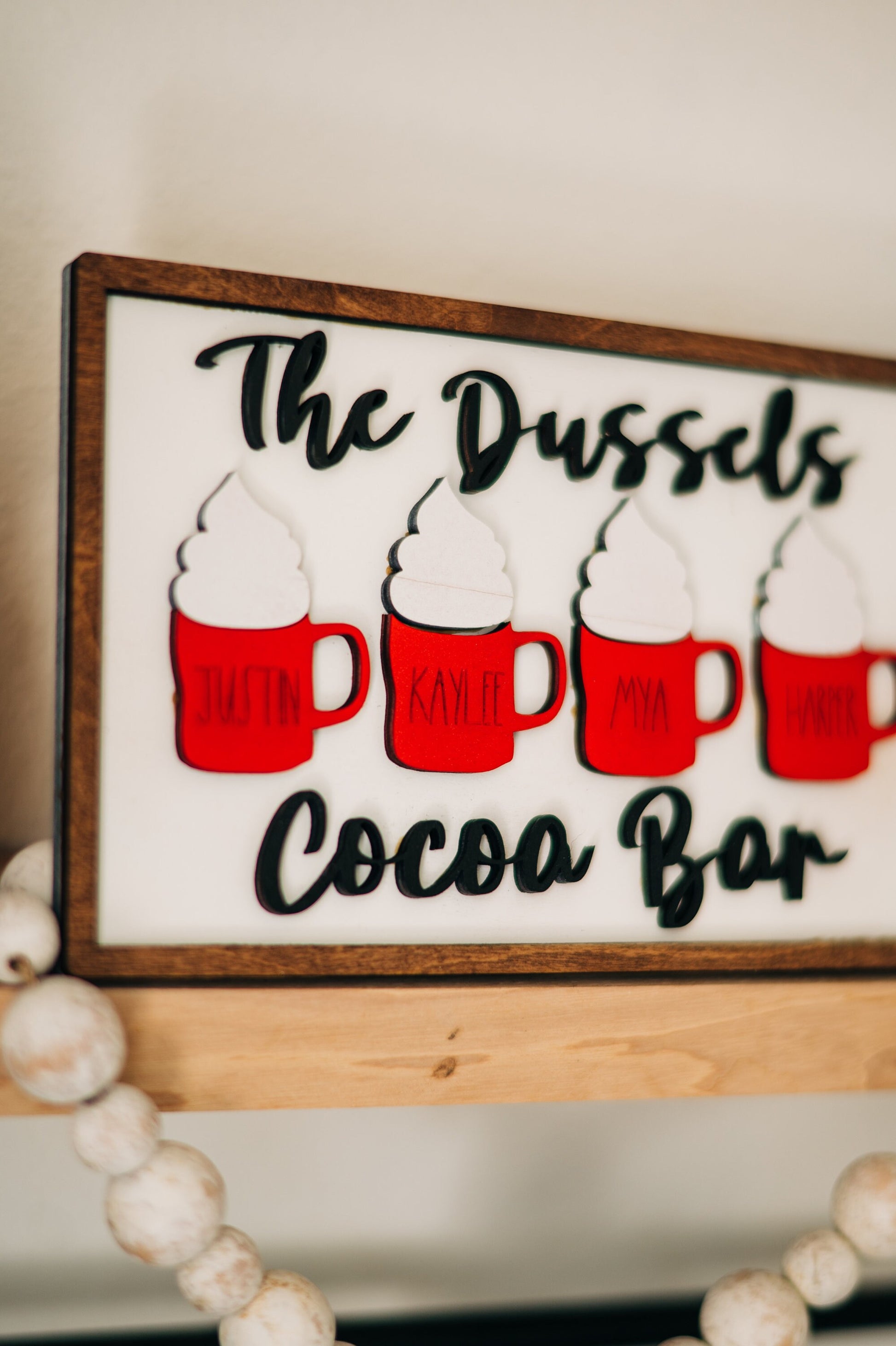 Personalized Cocoa Bar Sign - Cocoa Bar Family Decor - Cocoa Bar Decor - Cocoa Bar Signs - Personalized Cocoa Bar - Farmhouse Cocoa Bar