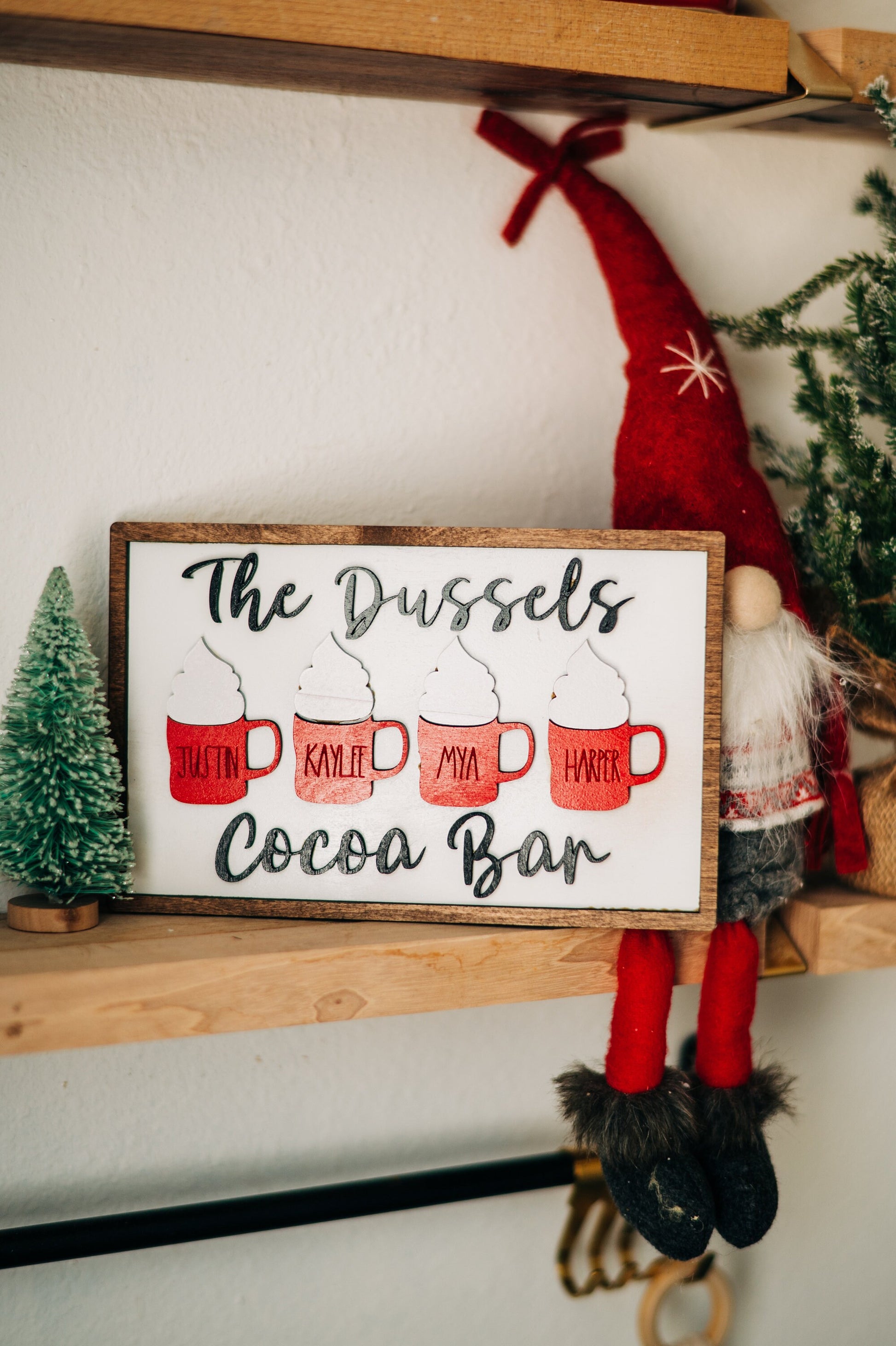 Personalized Cocoa Bar Sign - Cocoa Bar Family Decor - Cocoa Bar Decor - Cocoa Bar Signs - Personalized Cocoa Bar - Farmhouse Cocoa Bar