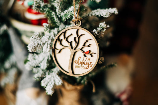Memorial Ornament, Cardinal Memorial, Cardinal Memorial Ornament,  Memorial Gift, Rememberance Gift