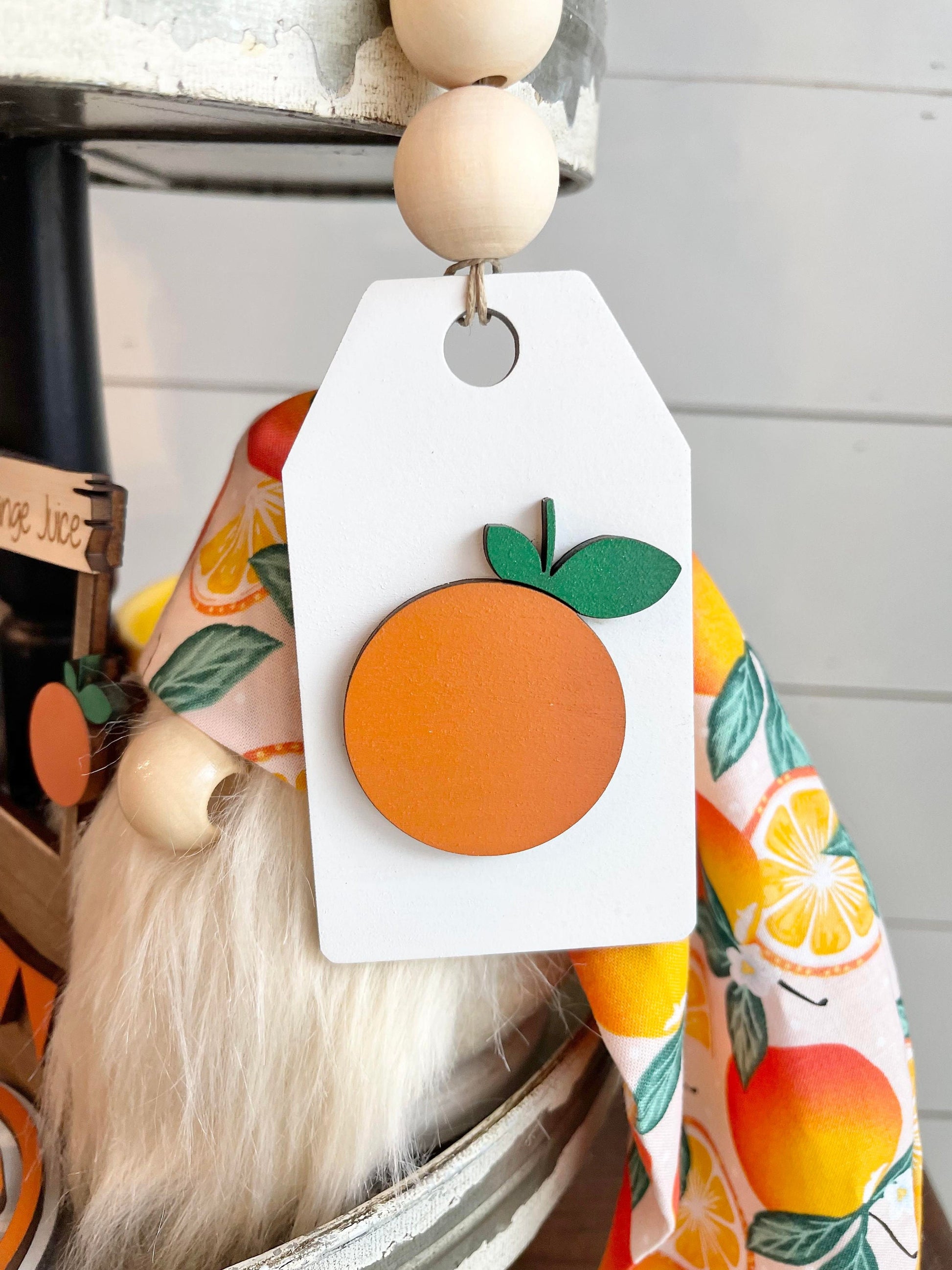 Orange Tiered Tray Signs - Orange Themed Tiered Tray - Squeeze the day signs - Florida Tiered Tray -  Summer Tiered Tray